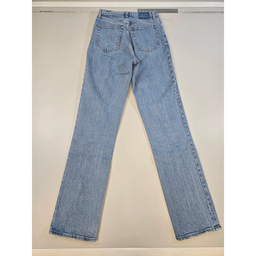 Abercrombie & Fitch The 90s Straight Ultra High Rise Jeans Light Wash Blue 25/0L - Picture 2 of 11